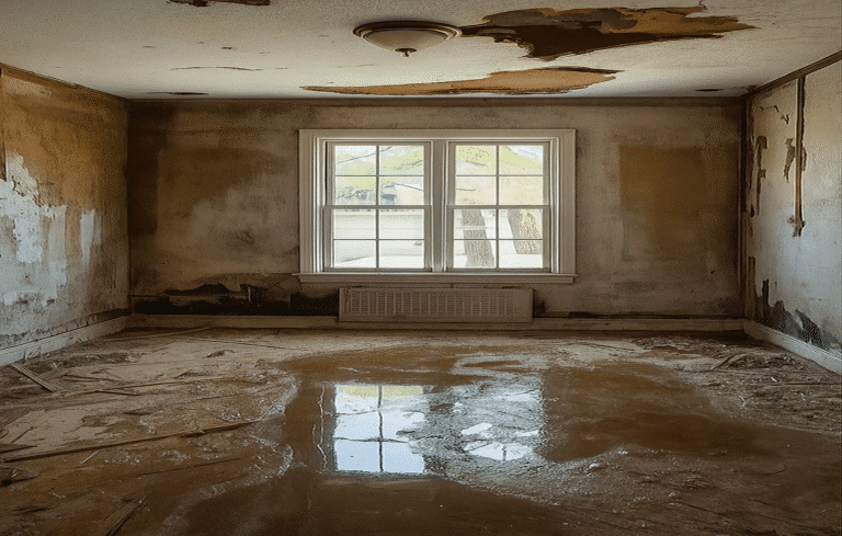 Before Image - Water Damage Restoration in Dallas
