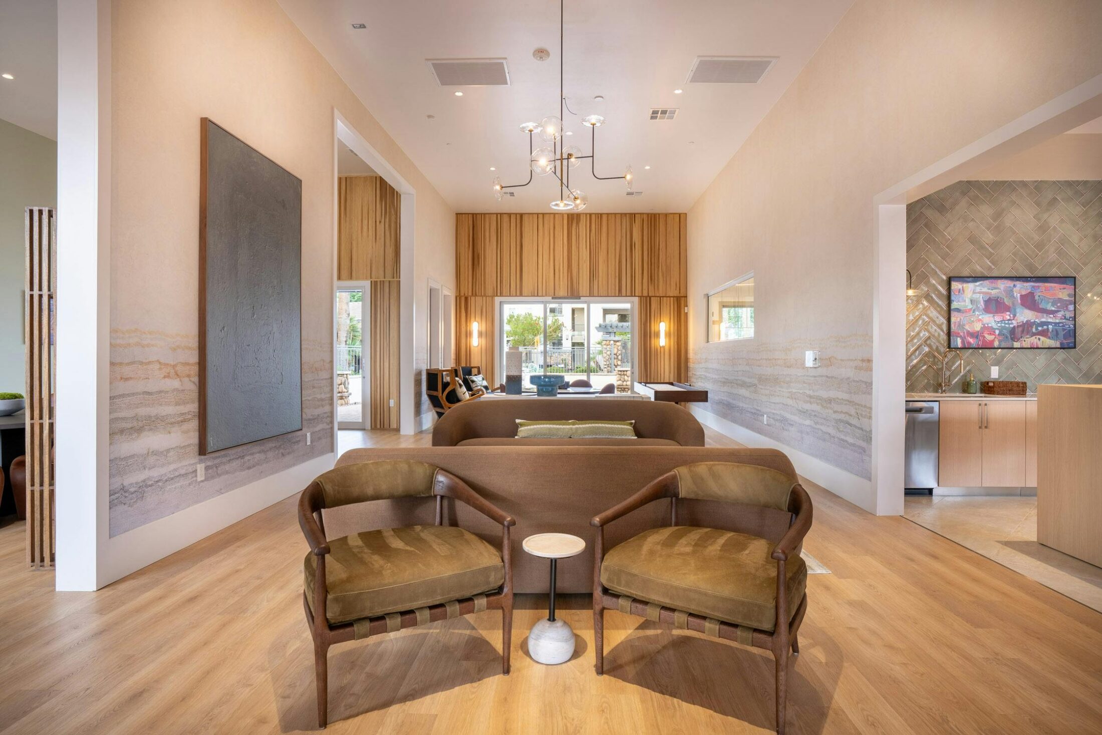 Modern apartment renovation with contemporary furnishings in Gilbert, AZ