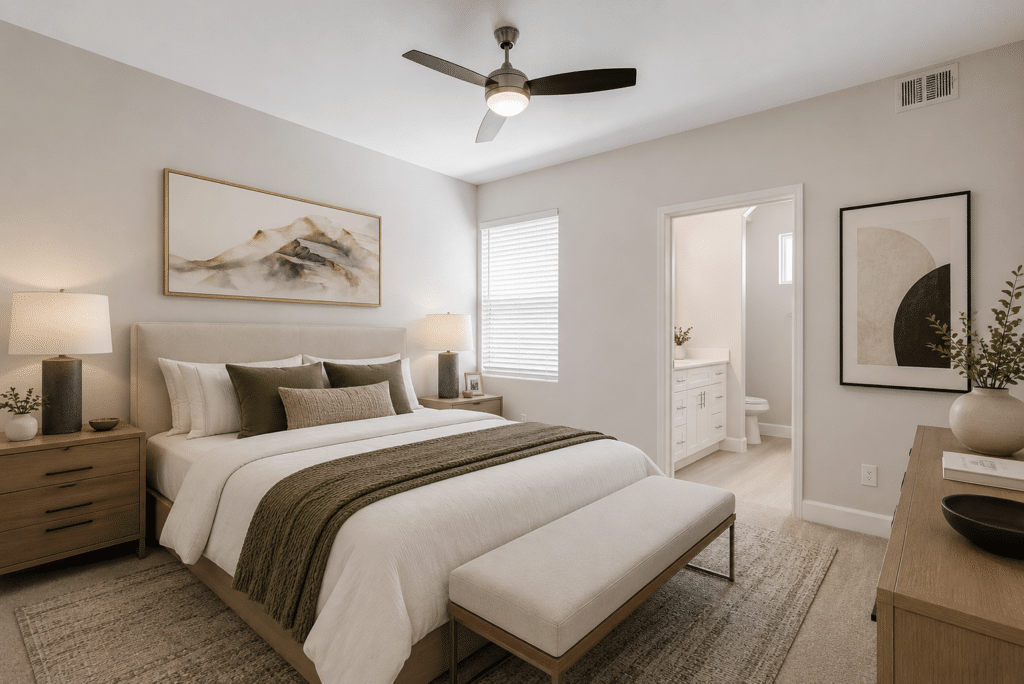 Multifamily Bedroom Renovation by Renu at Willowbrook,Las Vegas, NV