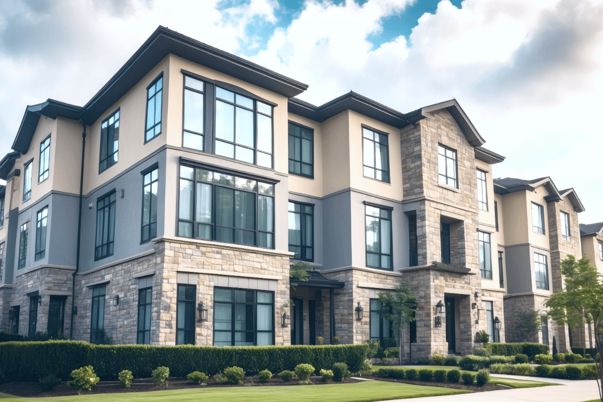 Modern multifamily property showing exterior renovation improvements